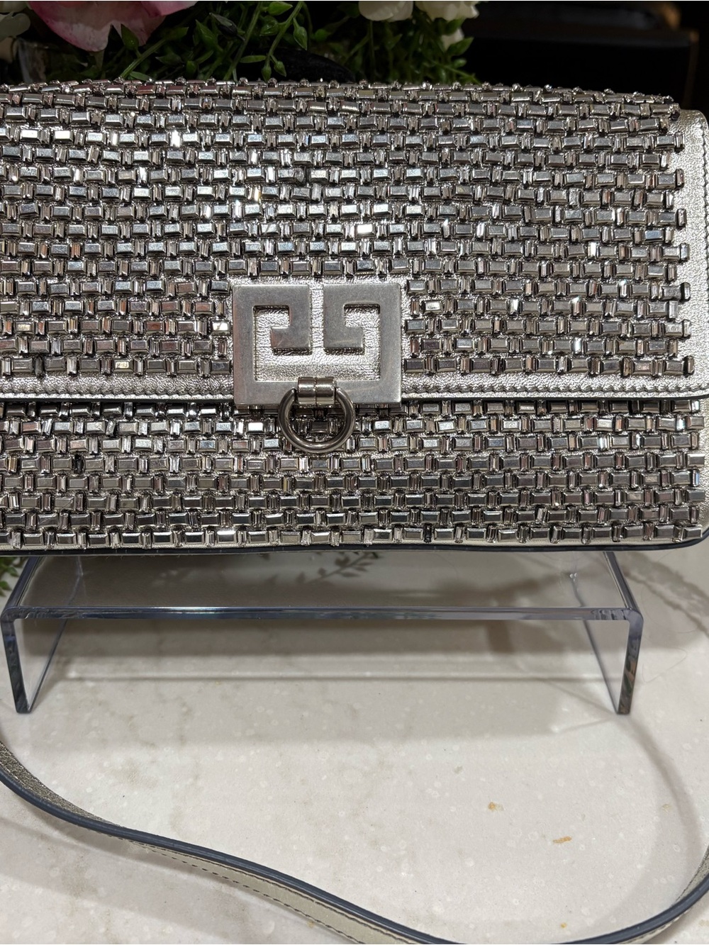 Givenchy Silver with Crystal crossbody bag - Picture 3 of 16